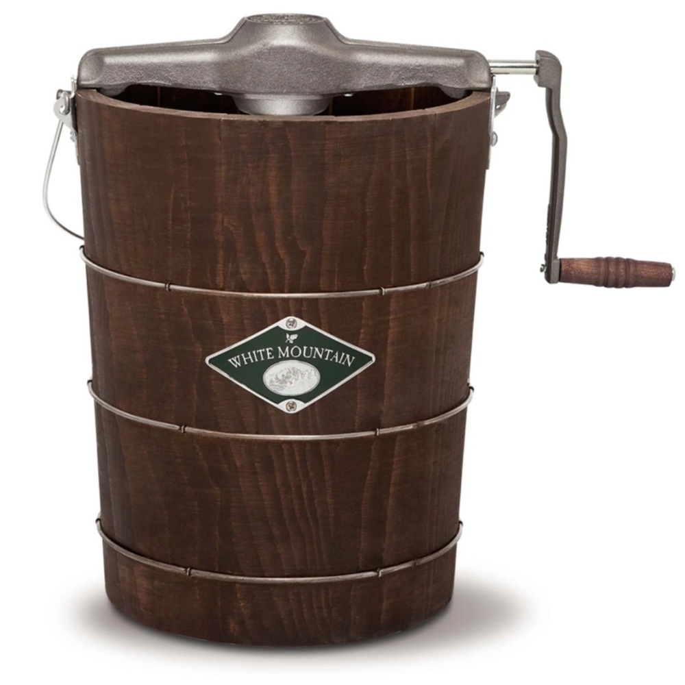 New White Mountain Old Fashioned Hand Crank Ice Cream Maker 4 Quart